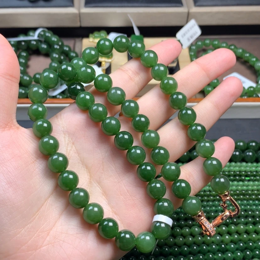 【闪购商品】和田玉（碧玉）颈饰未镶嵌10mm