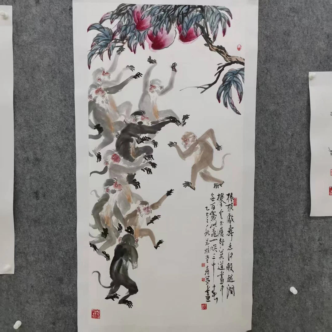 锦泉斋岳喜友亲笔手绘四尺国画作品yxy14