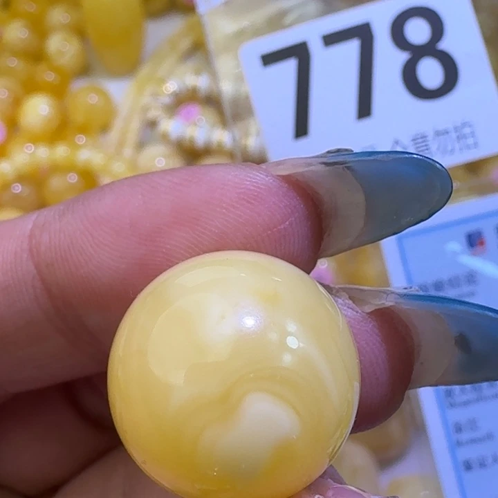 裸石琥珀未镶嵌18.4mm