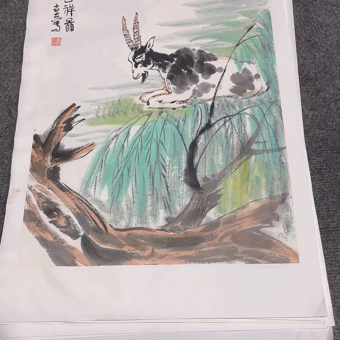 国画1.4平尺纯手绘国画作品
