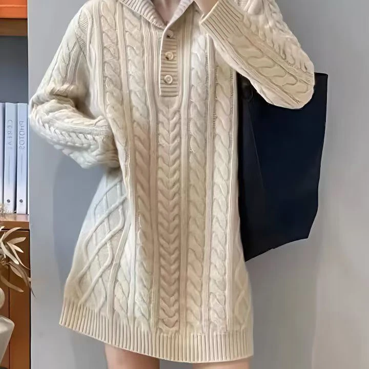 【董小姐优选】4081-409秋冬针织连衣裙长袖高级感大衣内搭毛衣裙