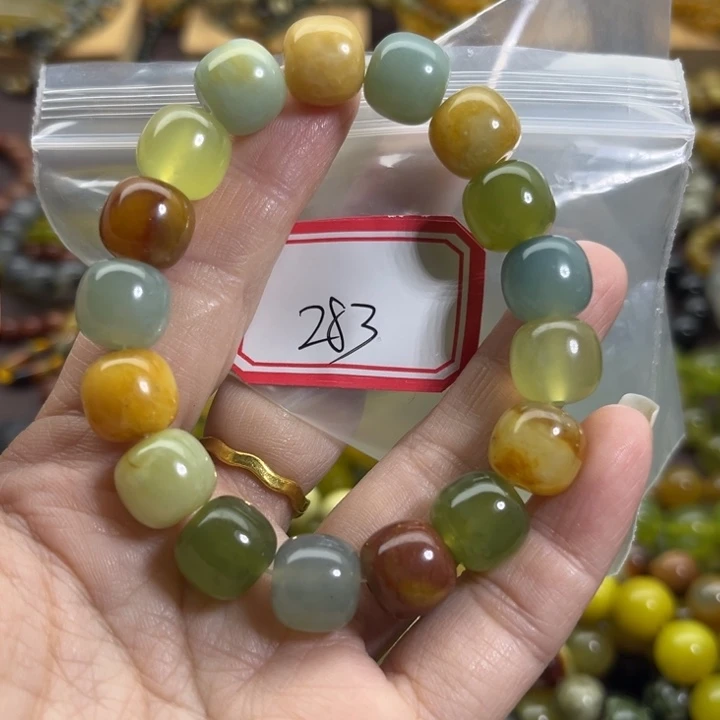 未镶嵌蛇纹石玉手链
