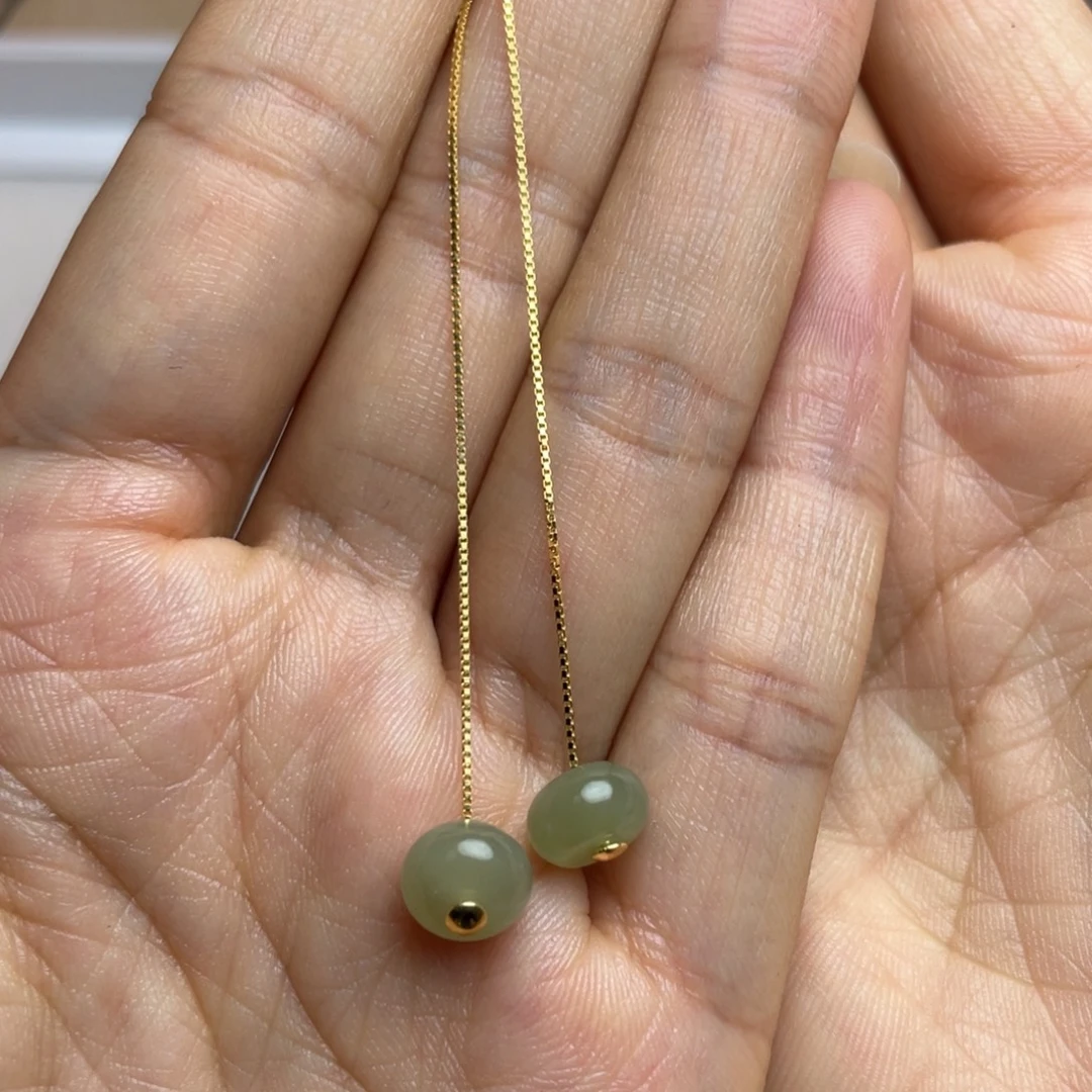 和田玉银S925镶嵌颈饰