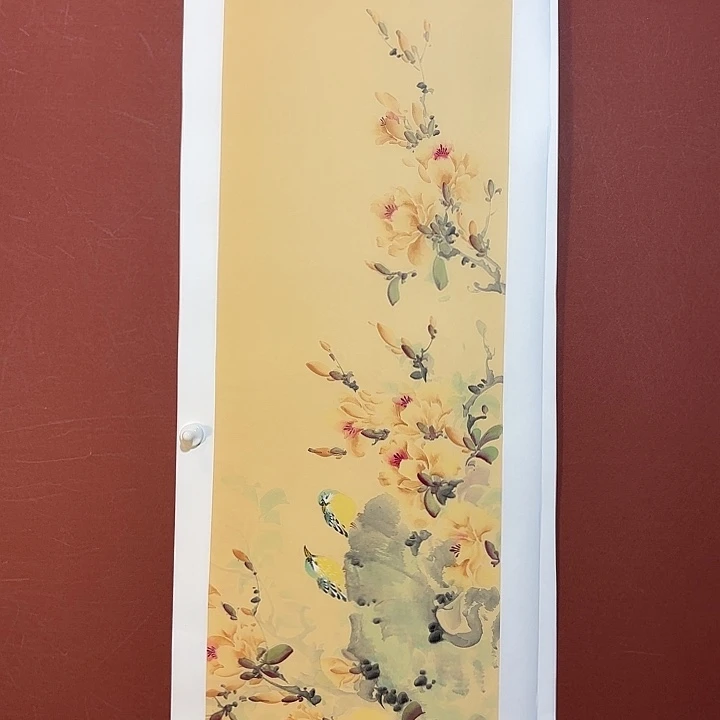 国画听兰老师花鸟