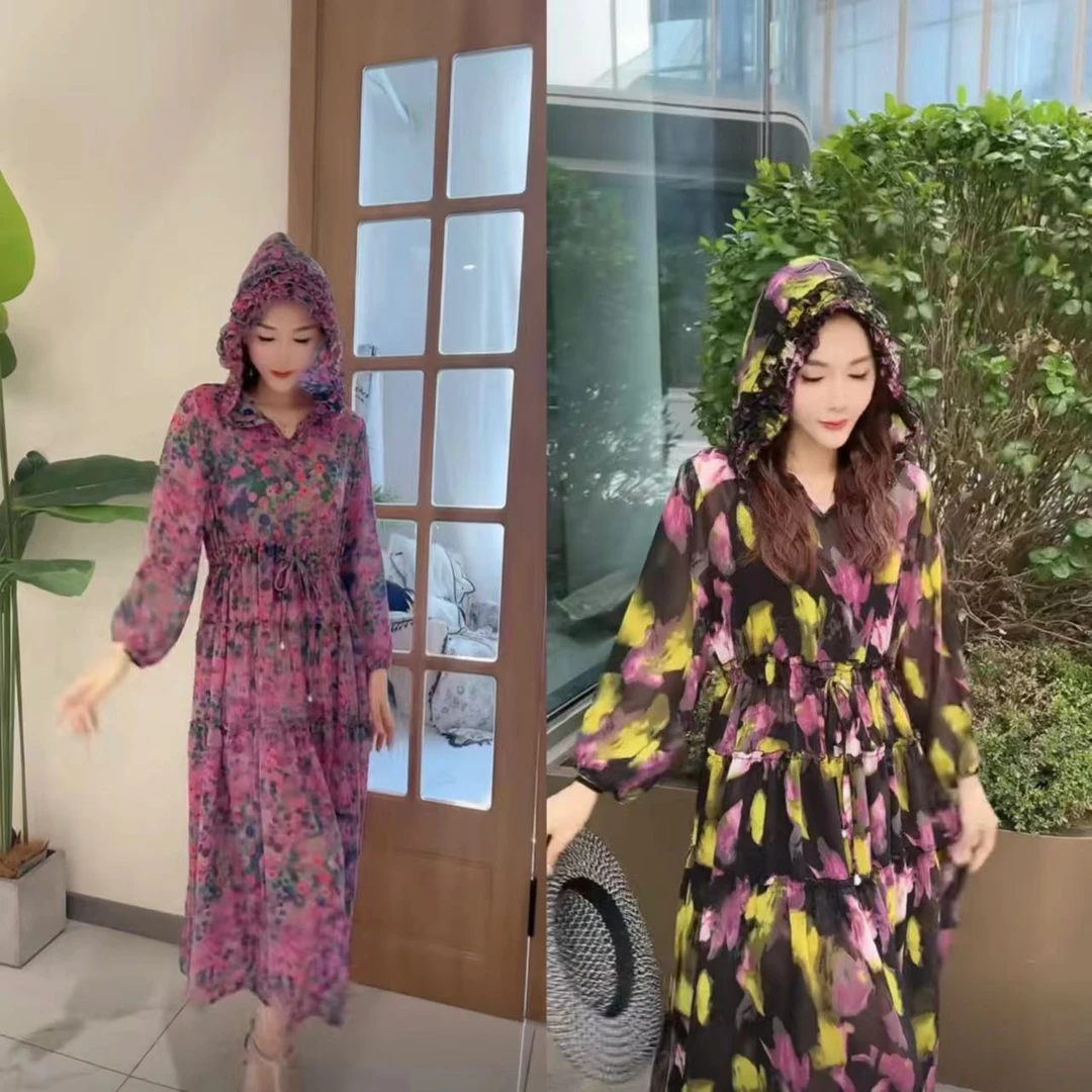 2121新款连帽时尚休闲气质大码防晒女装连衣裙