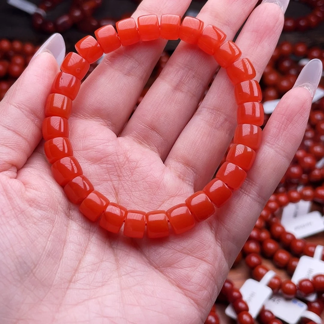 南红玛瑙未镶嵌四川联合料8mm