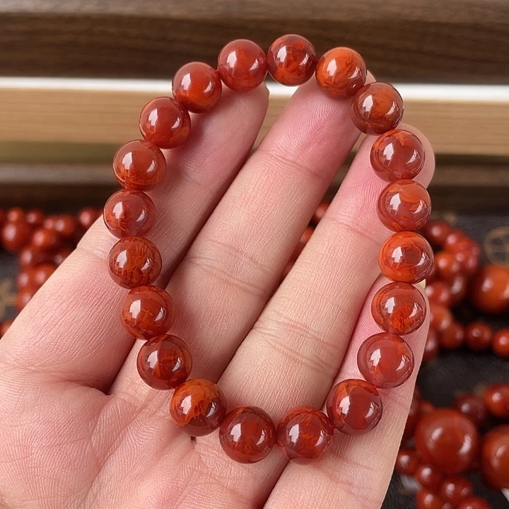 南红玛瑙未镶嵌手链