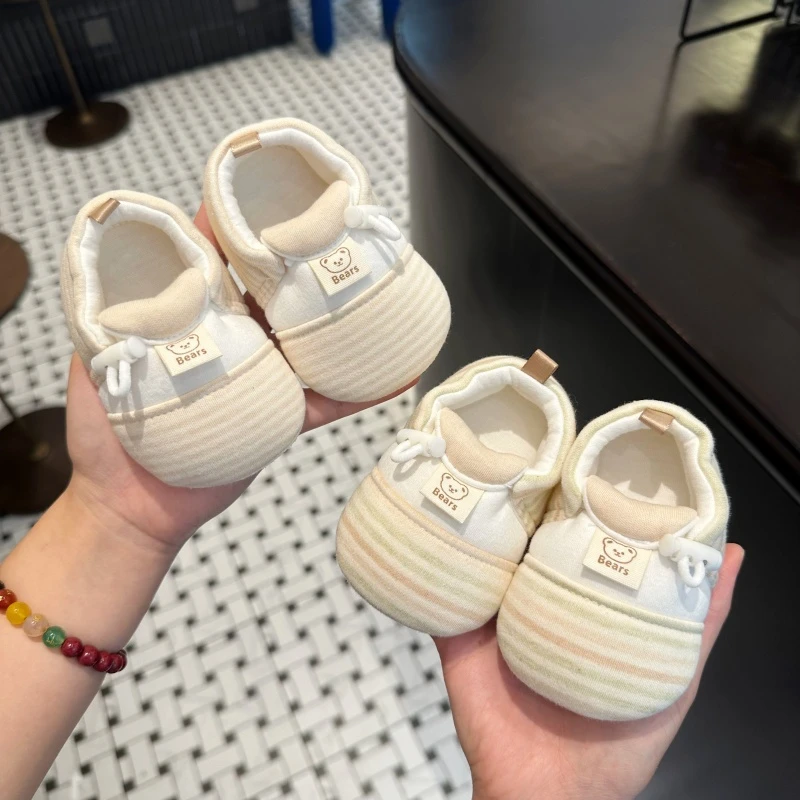 新生春秋季婴儿鞋袜子小月龄0-6个月到12个月步前不掉软底宝宝1岁