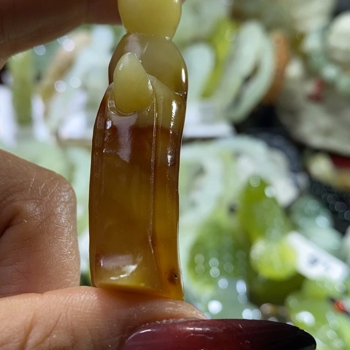 岫玉未镶嵌岫玉手把