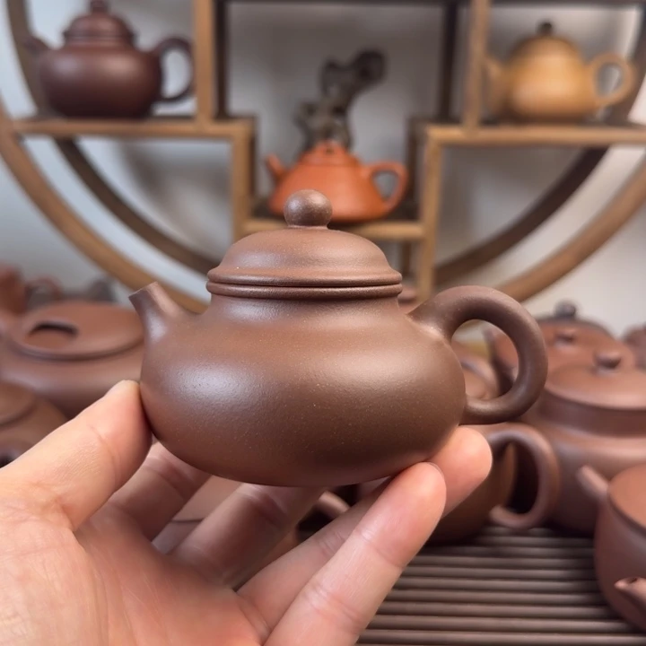 紫砂茶壶容天150cc台西嫩底槽清