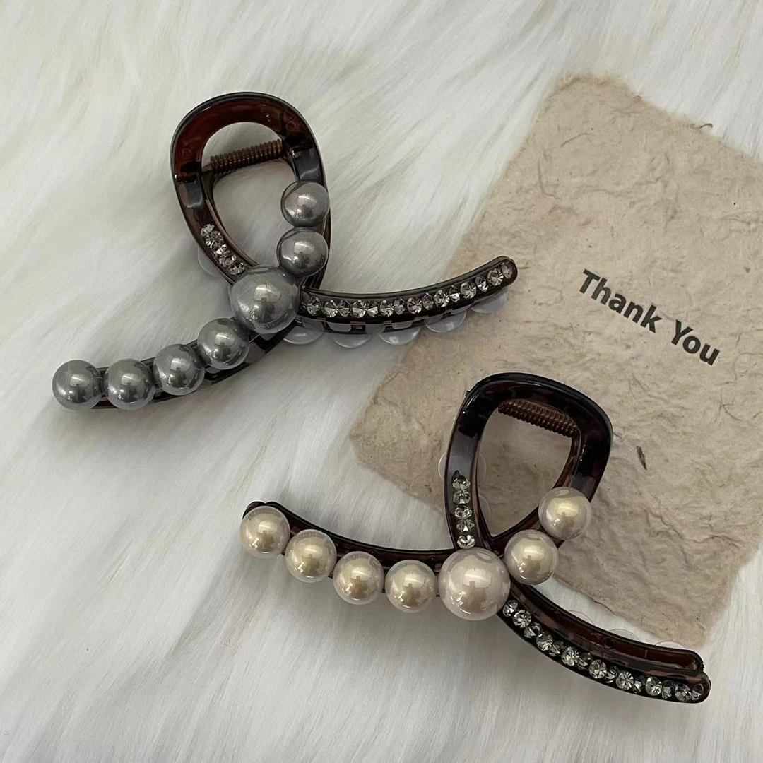 时尚轻奢简约珠珠慵懒抓夹  SG1140