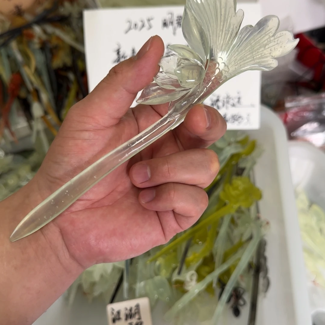 岫玉发饰未镶嵌明君玉簪贼拉好看