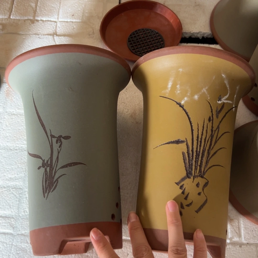 宜兴川阁紫砂花盆