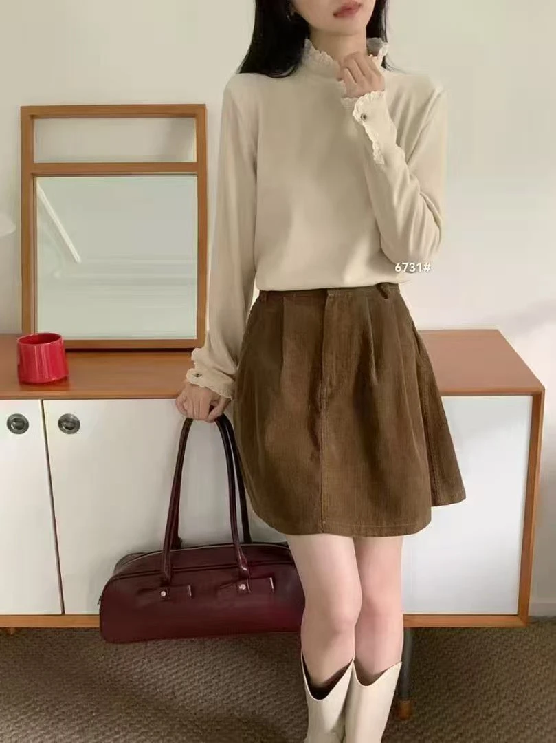 冬季显瘦加绒打底衫