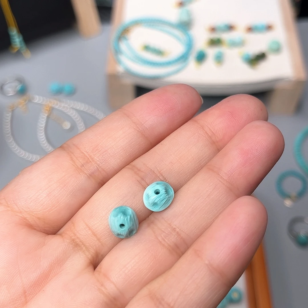 8****绿松石未镶嵌珠宝半成品