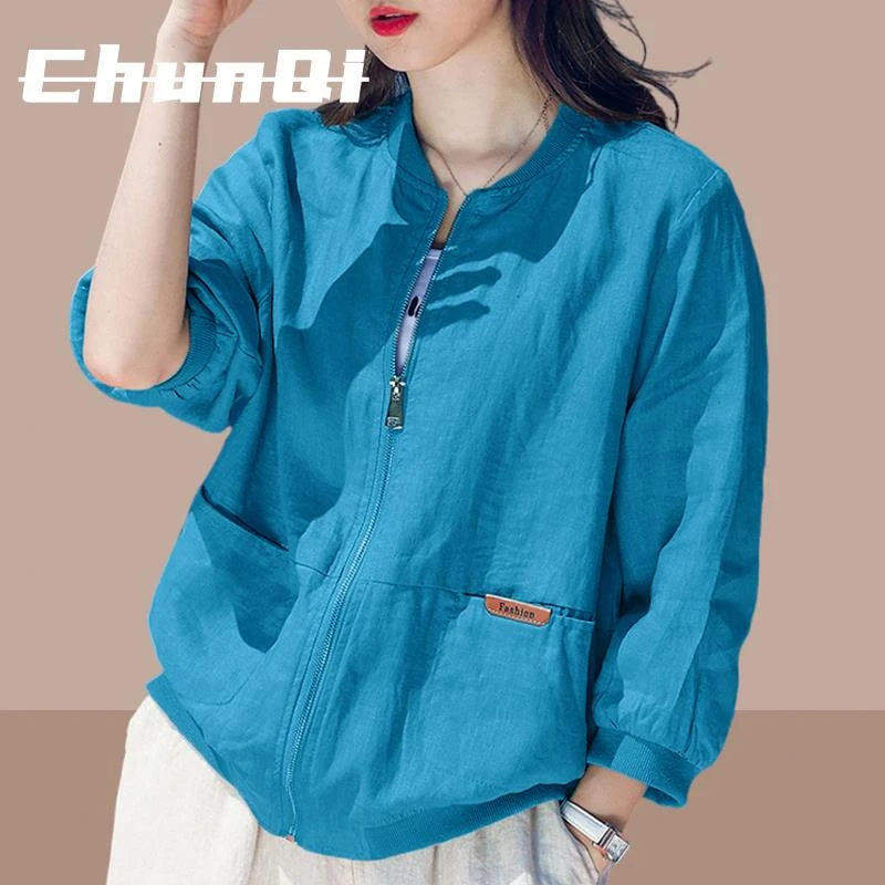 淳启女士防晒衣新款夏女士短外套休闲防晒服百搭薄款户外大码上衣