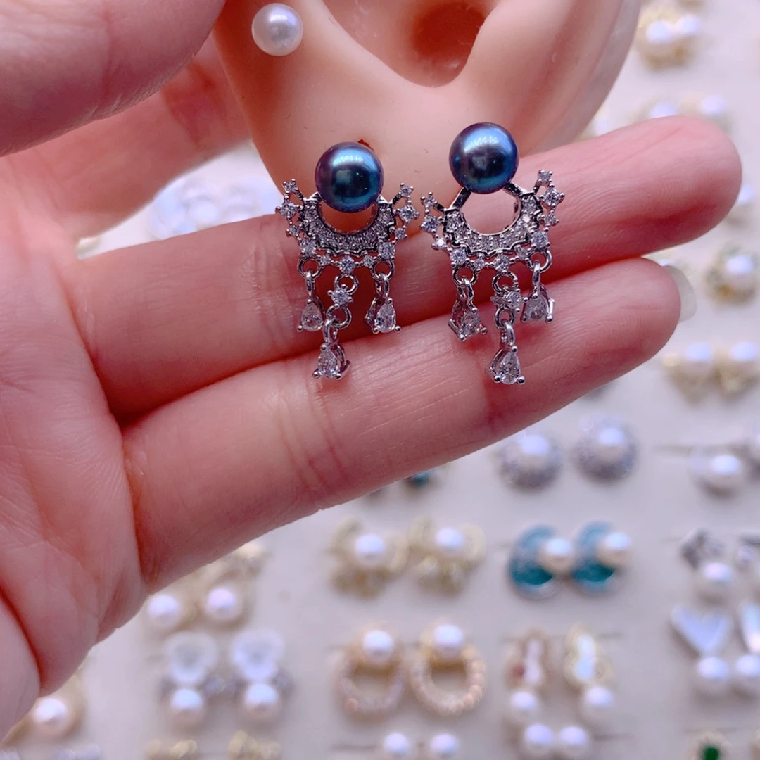 耳饰淡水珍珠合金