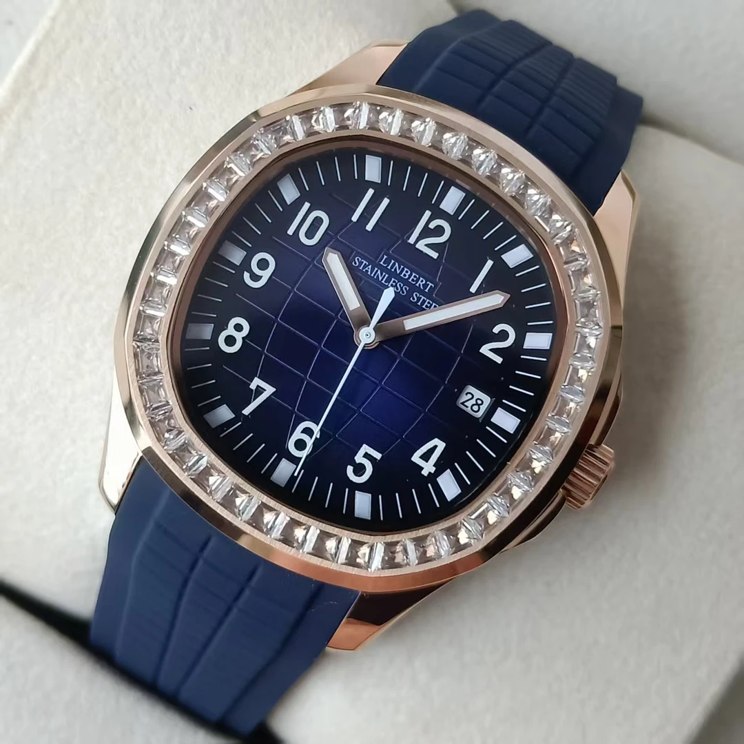 LINBERT/林伯特带钻手雷系列全自动机械腕表高品质夜光防水手表
