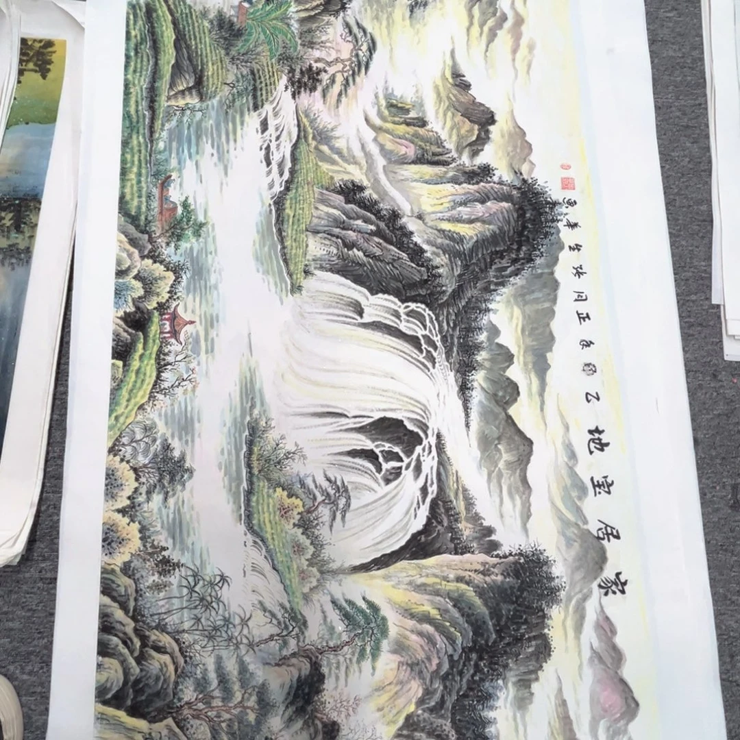 国画绘画作品多次参加全国140.70