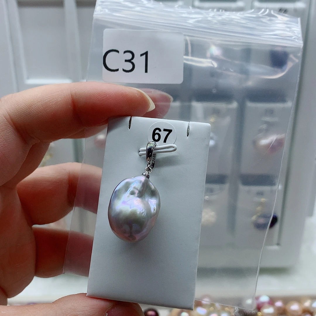 吊坠(不含链)合金淡水珍珠