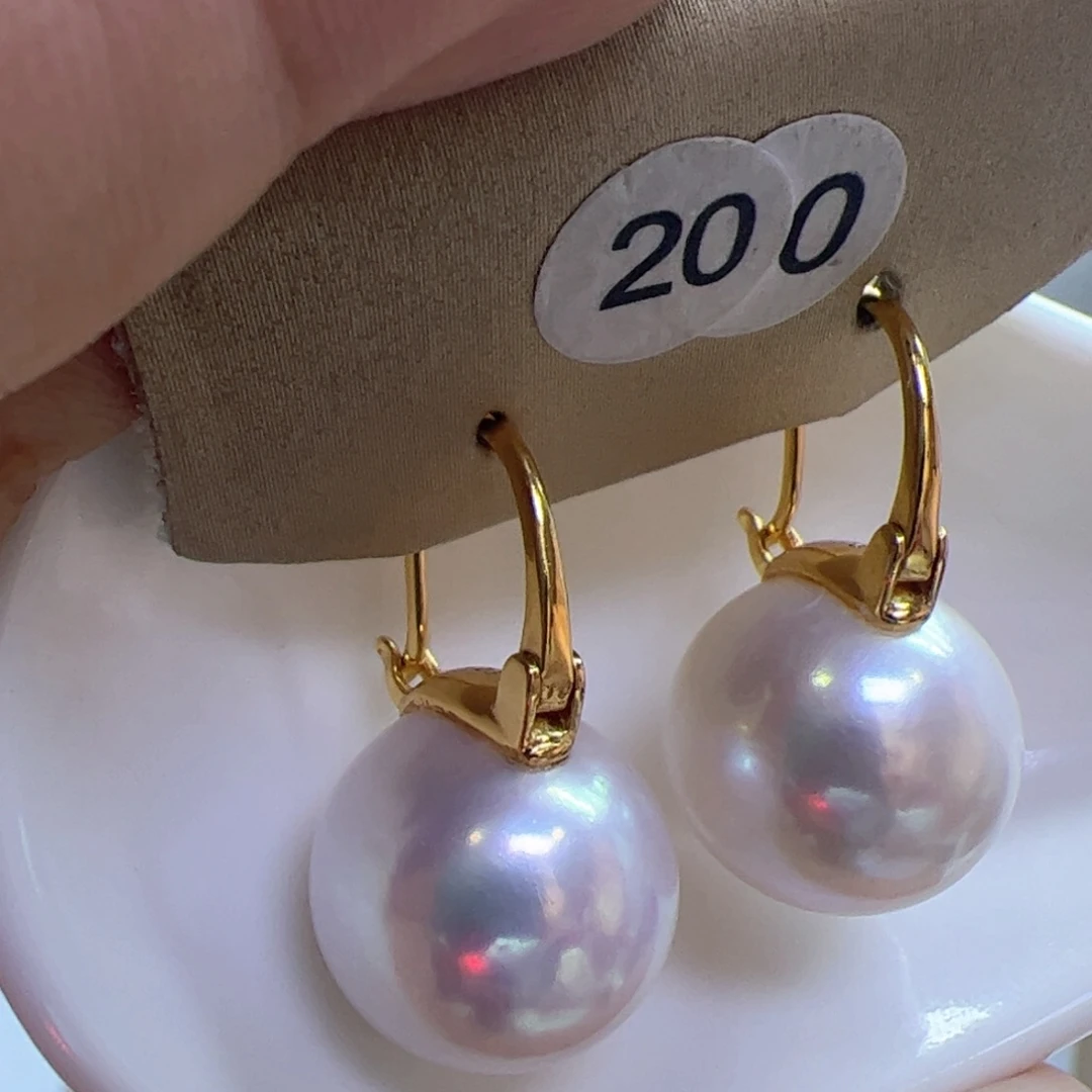 淡水珍珠耳饰银S925镶嵌