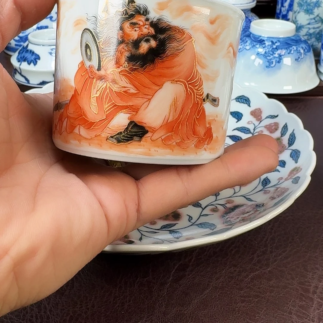 瓷片石**娘当代景德镇陶瓷手绘茶具