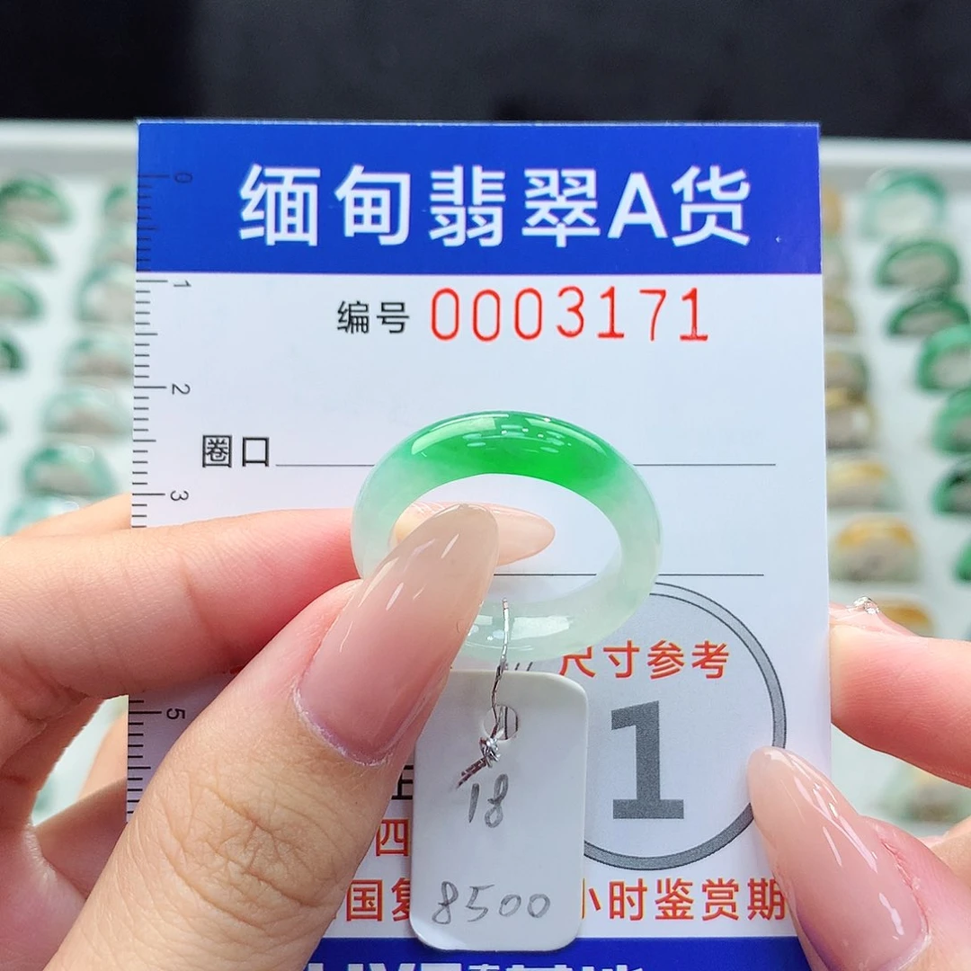 未镶嵌戒指翡翠18号