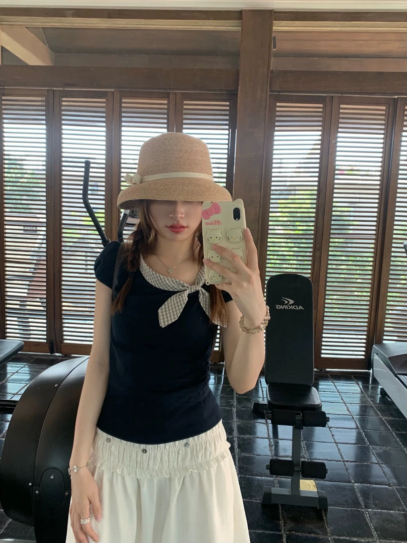 3986/兔耳朵乖巧感短袖