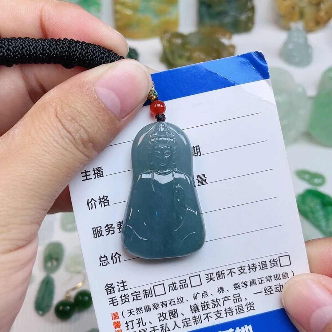 颈饰未镶嵌翡翠天然翡翠