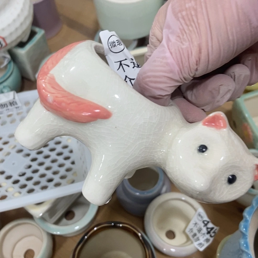 红陶高温陶瓷花盆