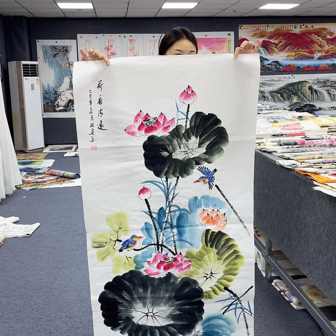 国画作品小姐姐放漏…