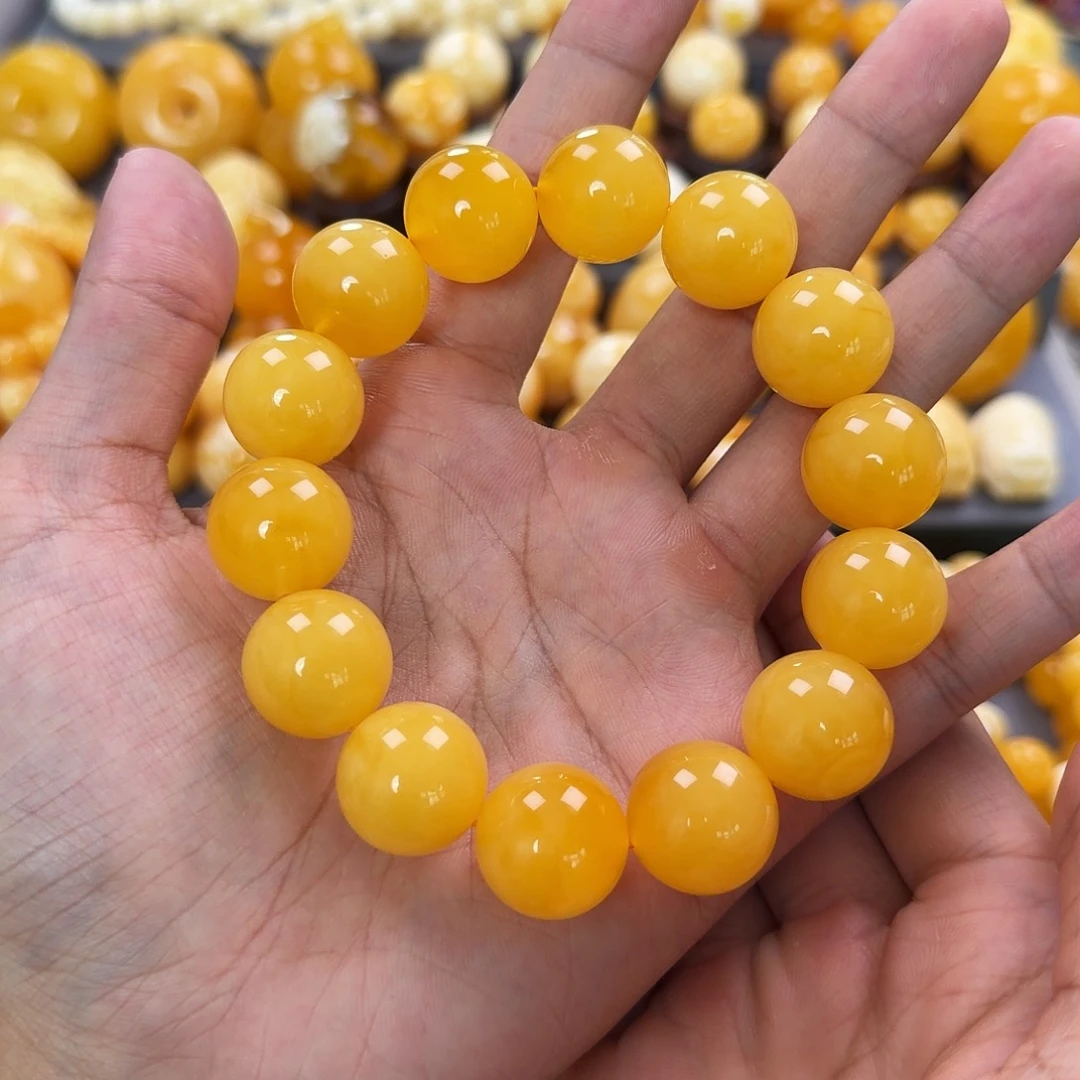 琥珀未镶嵌珠宝奇石18mm同料