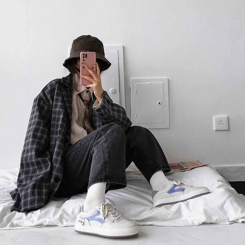 Dany.bit 冬款皮面加绒休闲板鞋保暖百搭平底2510