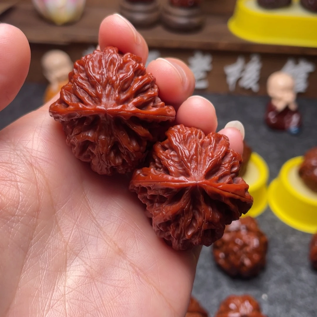 文玩核桃吊坠文玩核桃 手把件 苹果圆 37