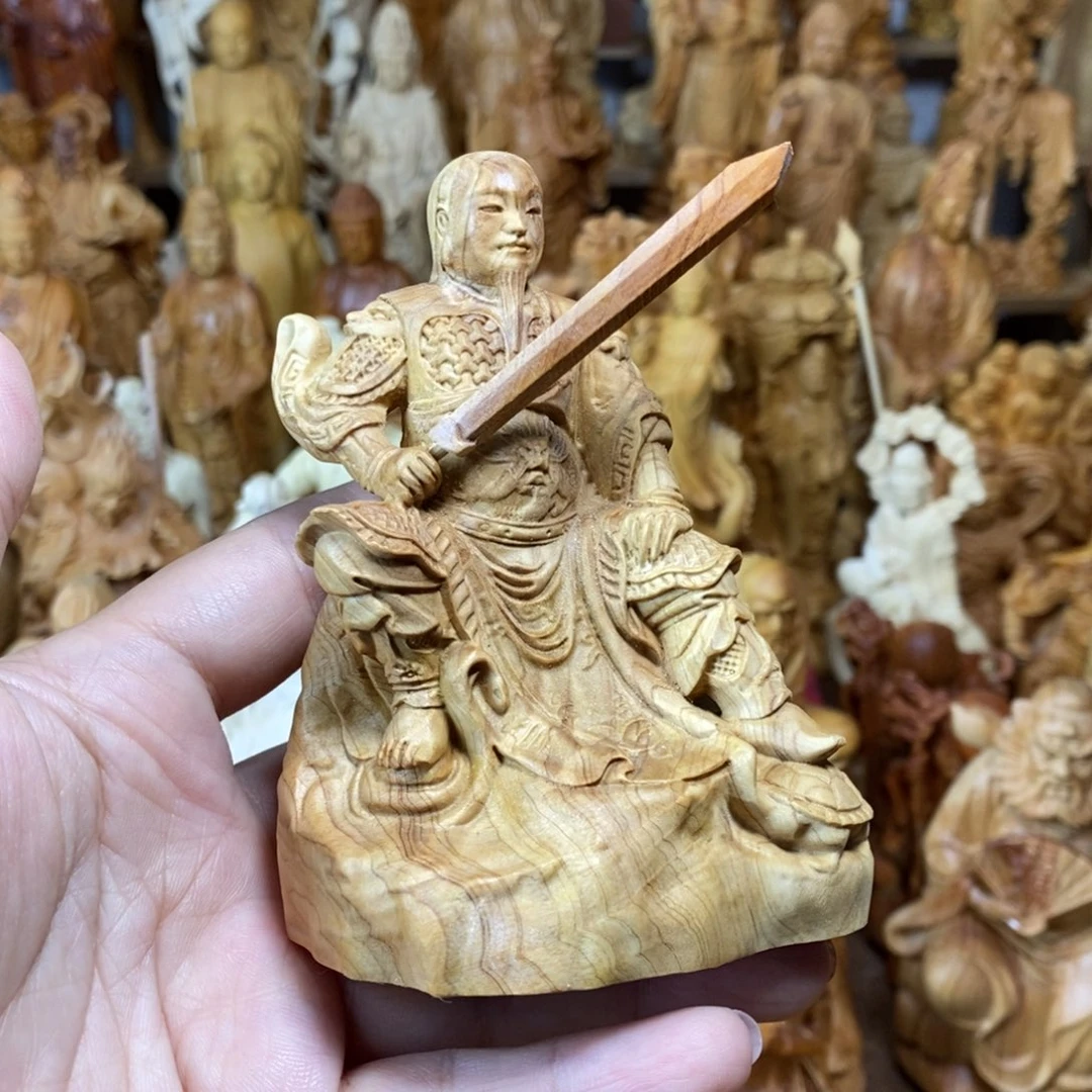 陇***舍木微瑕崖柏10坐真武大帝