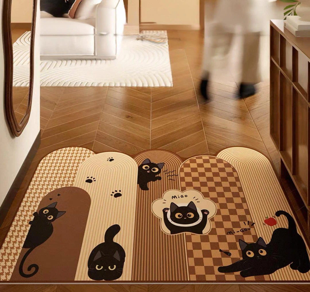 388【80*120】硅藻泥入户门地垫玄关脚垫进门耐脏垫子家用防滑垫