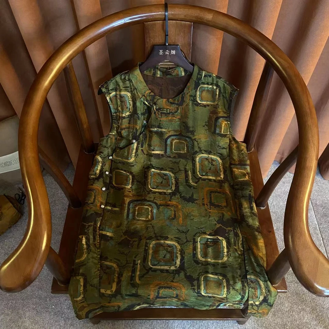 【烟汇】 时尚女装2025夏季新款薄短袖复古新中式上衣中国风女