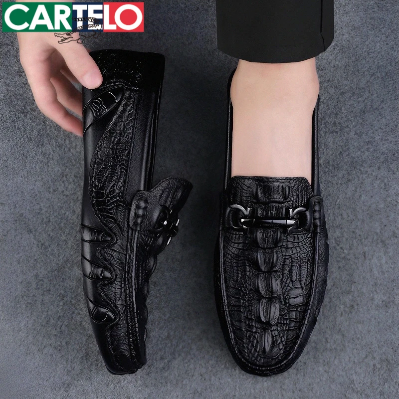 豆豆鞋男鞋秋冬2025新款透气款一脚蹬皮鞋男士休闲开车专用鞋子男