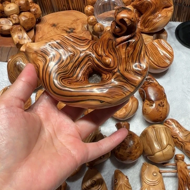 柏木太行崖柏把把壶