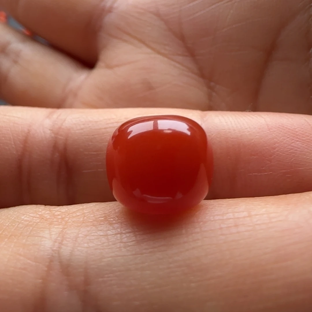 密***u南红玛瑙未镶嵌老型11x9.6水线