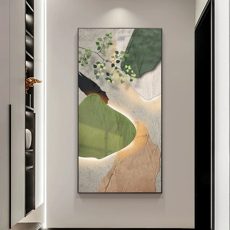 现代简约玄关晶瓷钢化平面空墙装饰画沙发背景墙壁轻奢奶油风软装