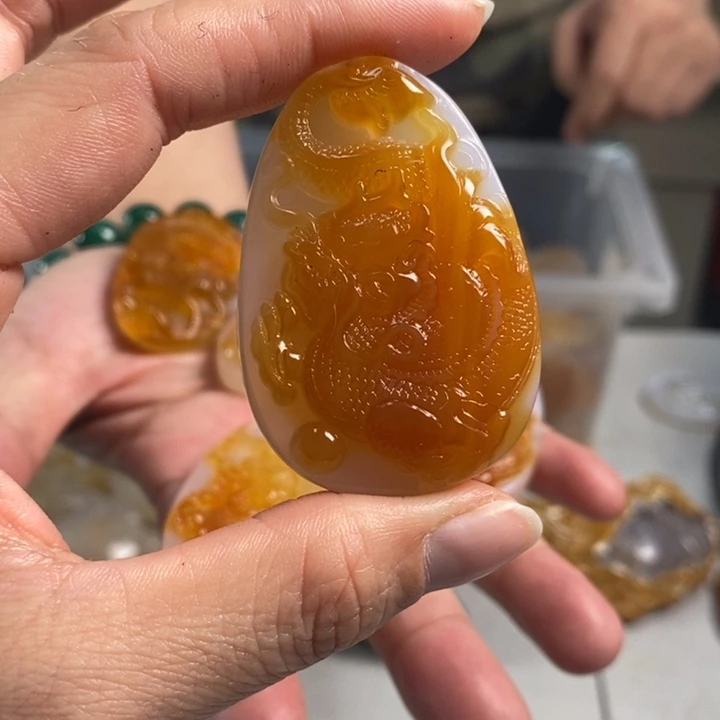 玛瑙/玉髓吊坠(不含链)未镶嵌