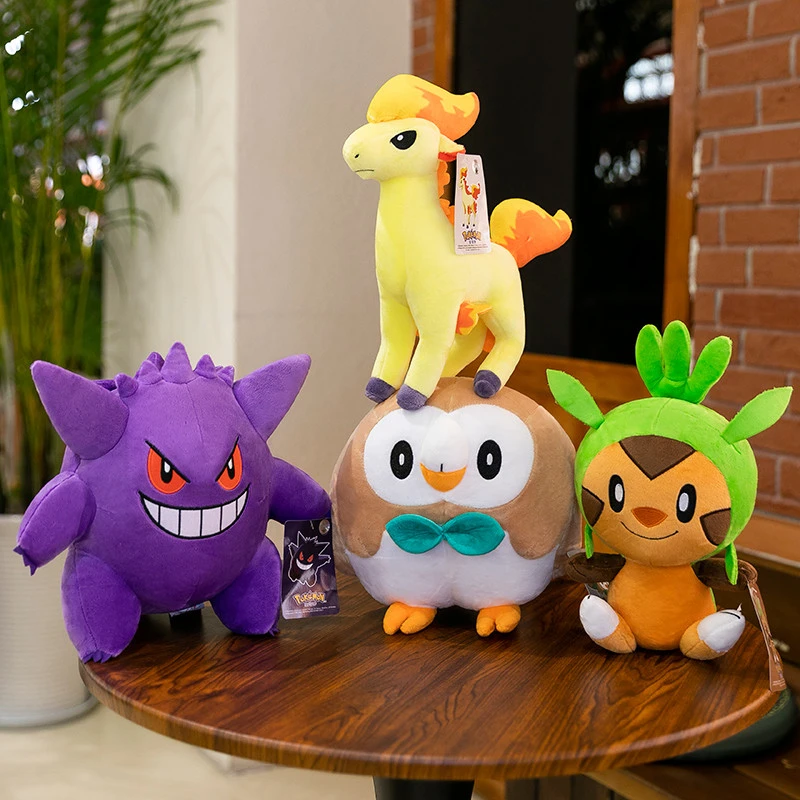 宝可梦口袋妖怪灵鬼斯通耿鬼杰尼龟毛绒公仔皮卡丘礼物娃