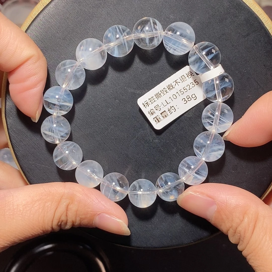 水晶手链未镶嵌蓝针手链11.8