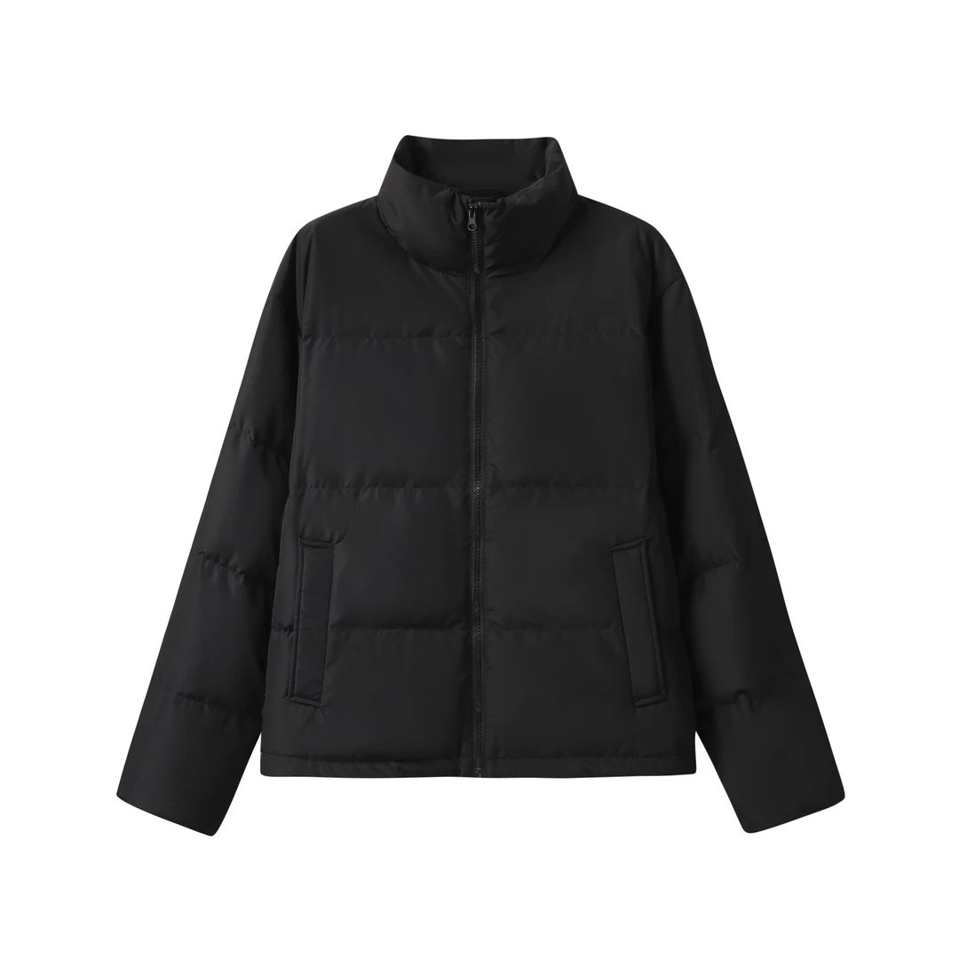 马克华菲90鸭绒冬季极简羽绒服保暖立领女时尚同款百搭F54014A501