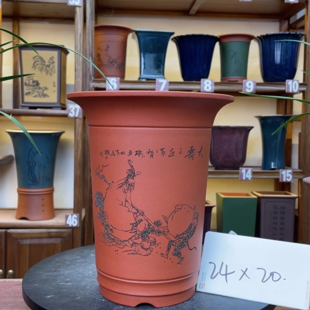 【闪购商品】紫砂花盆兰花155588633698845598