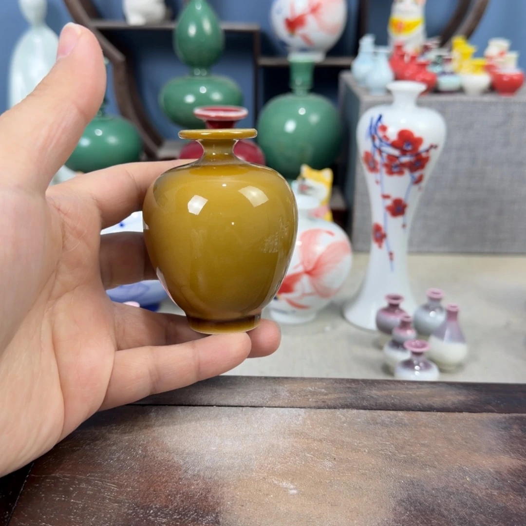 陶瓷手工小花器摆件