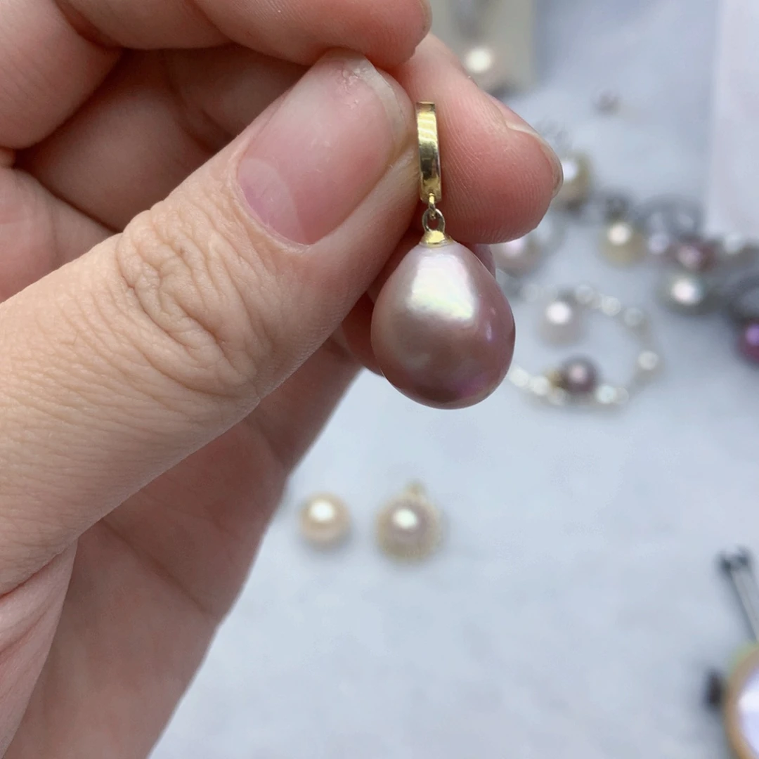 淡水珍珠颈饰银S925镶嵌