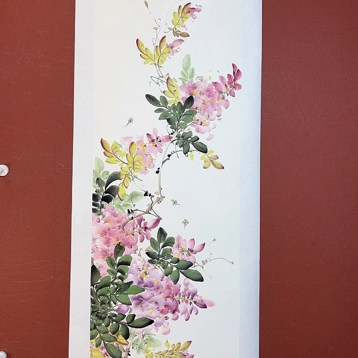 国画听兰老师花鸟