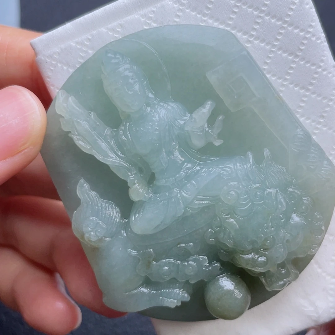 定制翡翠未镶嵌翡翠吊坠